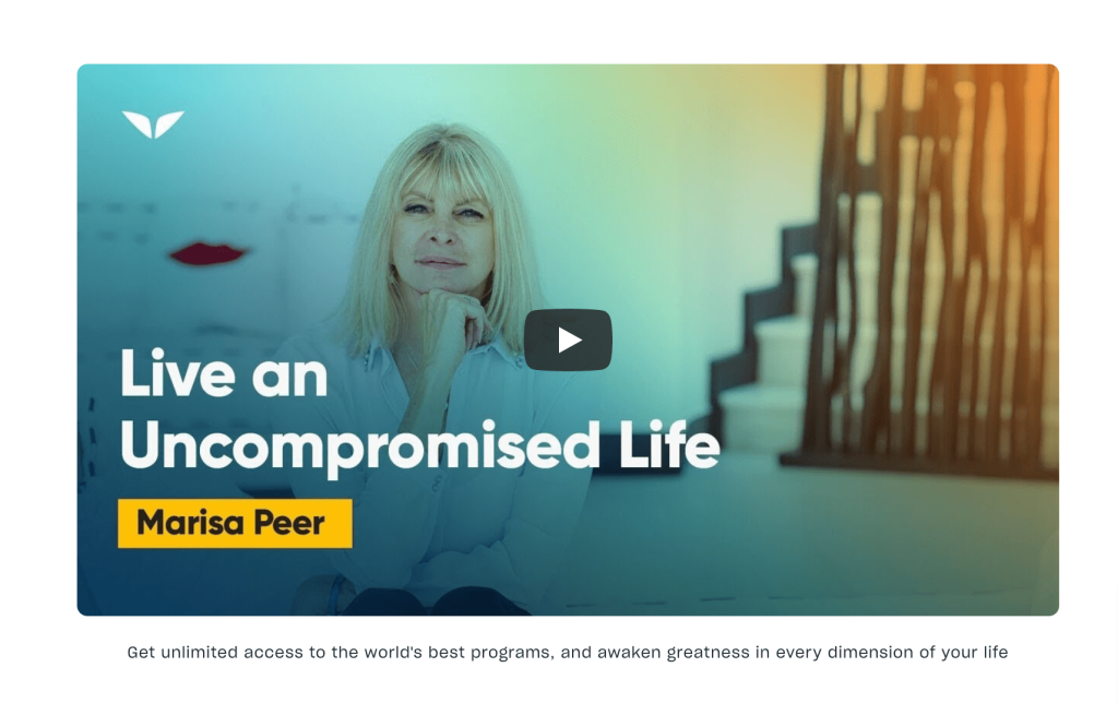 Uncompromised Life By Marisa Peer-Mindvalley