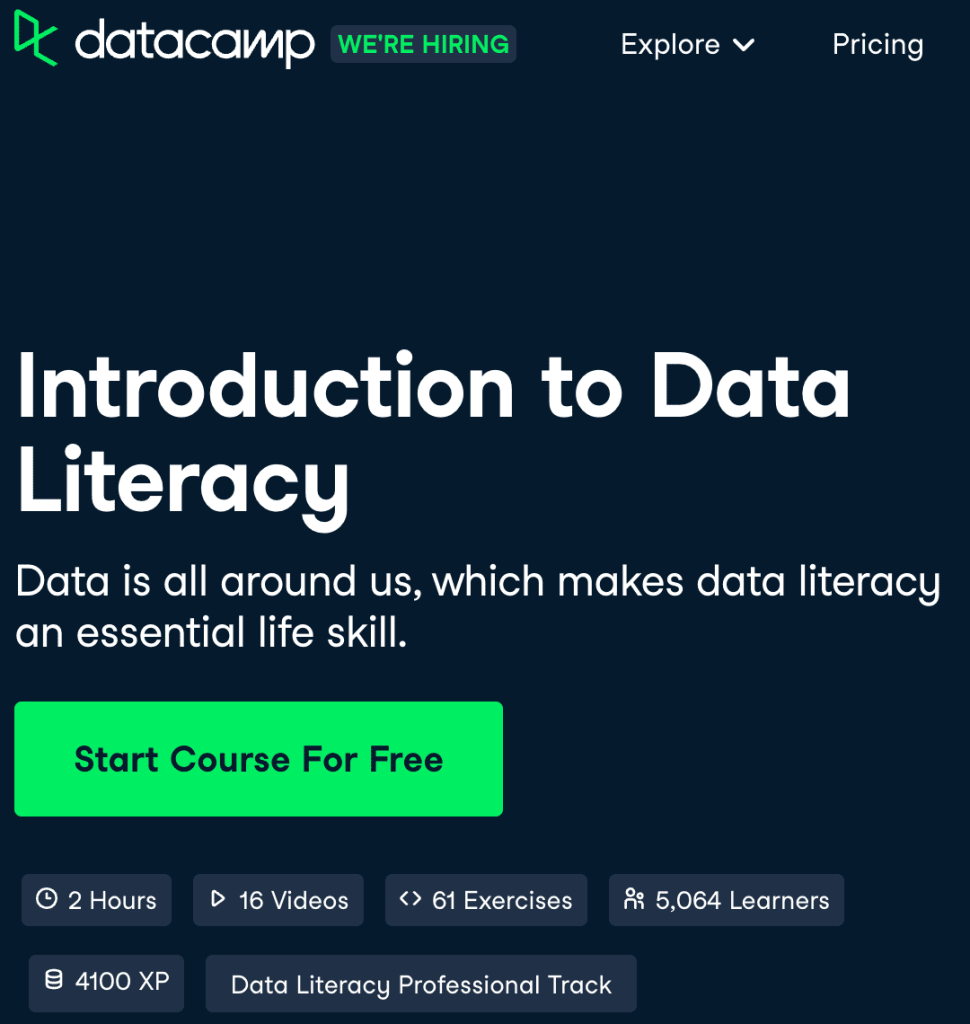 Introduction to Data Literacy 