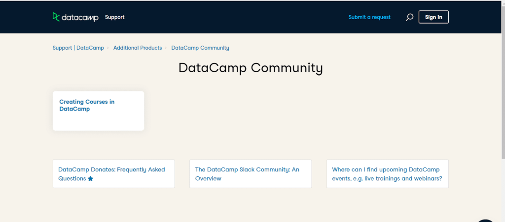 datacamp community