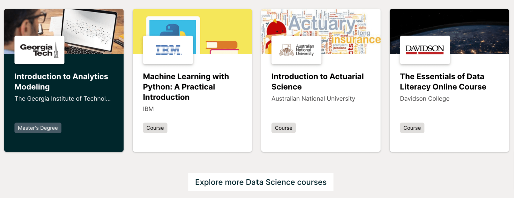  data science courses