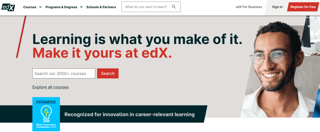 edx homepage