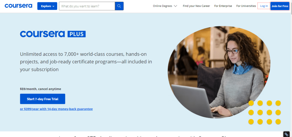 Coursera Plus-Official page