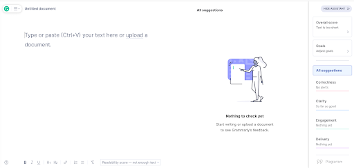 Grammarly-Document formatting when you copy-paste it