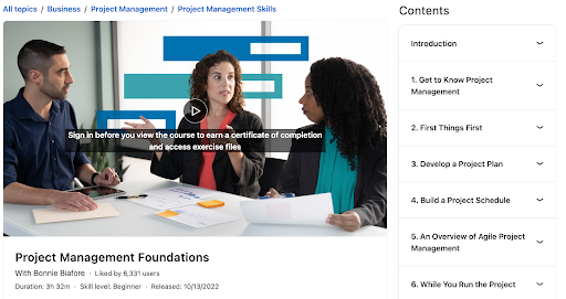  Project Management Foundations by Bonnie Biafore
