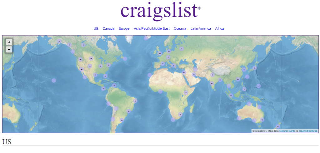 Craigslist official page