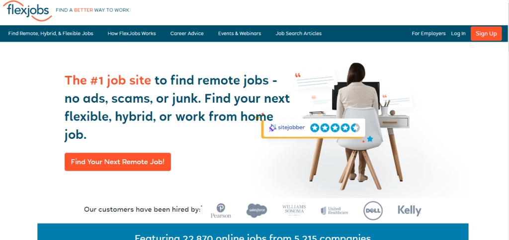 FlexJobs official page