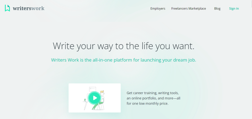 Writers Work official page- Freelancing Websites for Writers