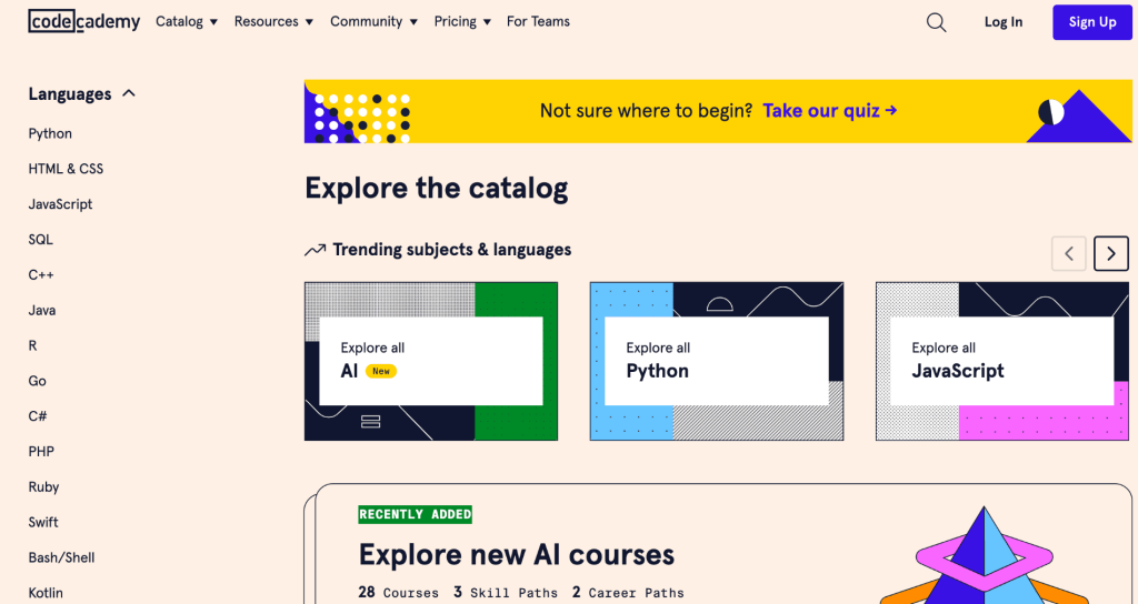 Codecademy overview- Coursera Competitors & Alternatives