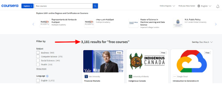 Coursera - Free Courses