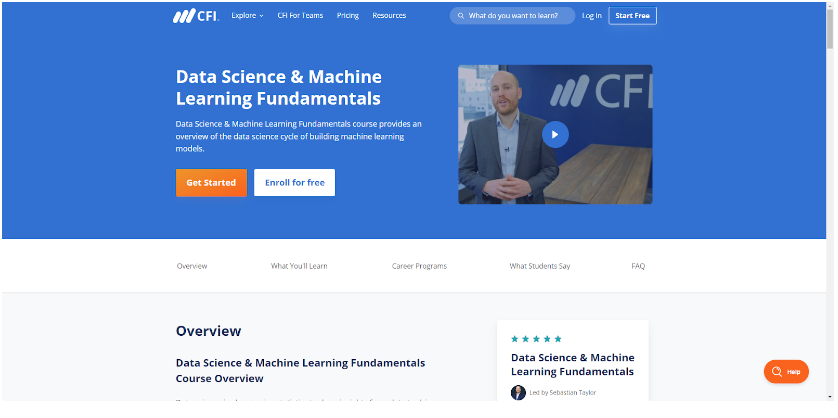 Data Science & Machine Learning Fundamentals