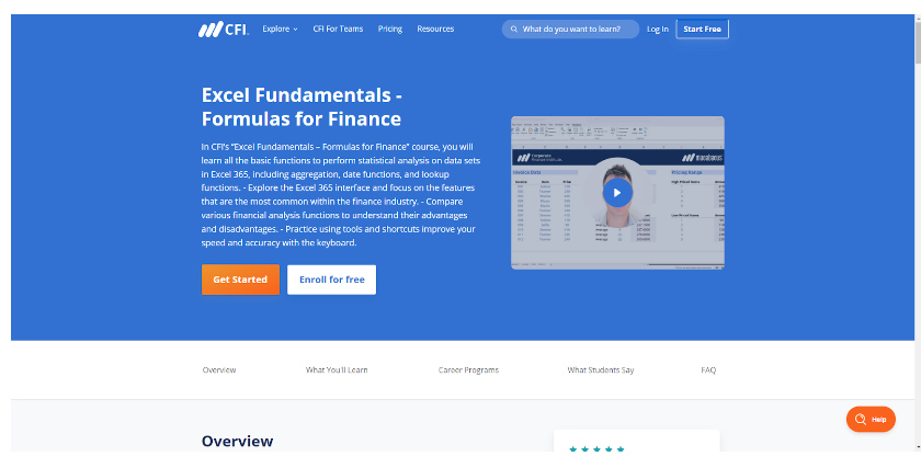 Excel Fundamentals- Formulas for Finance
