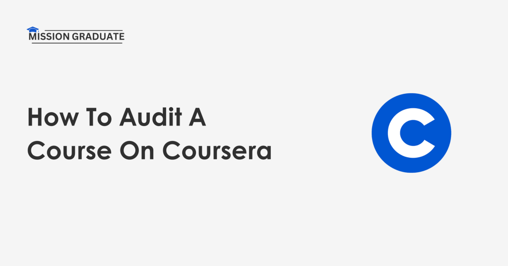 How To Audit A Course On Coursera