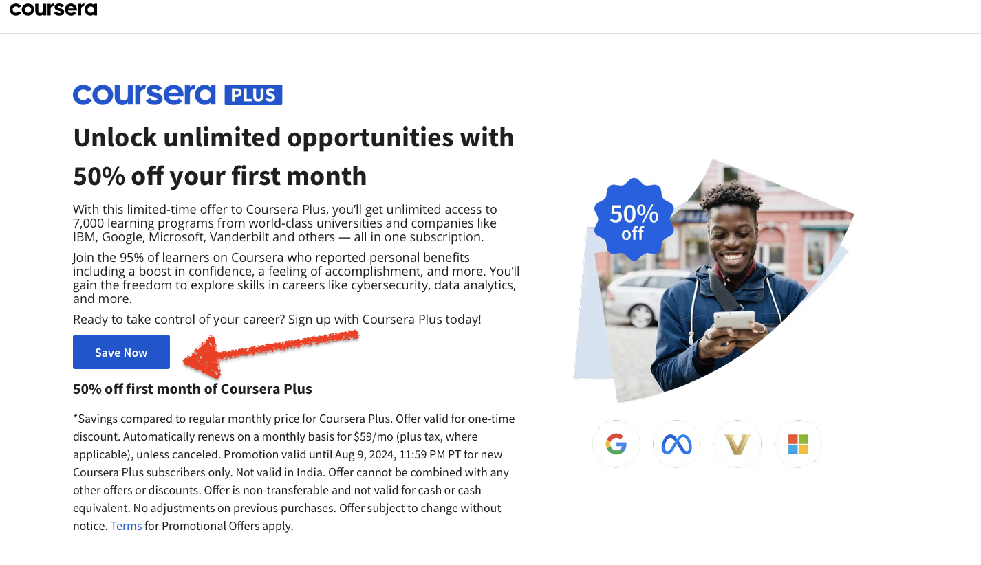 Coursera Plus Discount 2024 50 OFF (July)