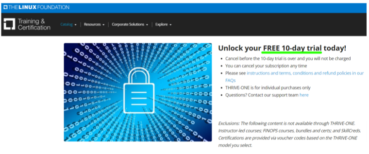 Linux Foundation Free Trial