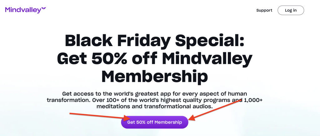 Mindvalley Black Friday 2024 Deals