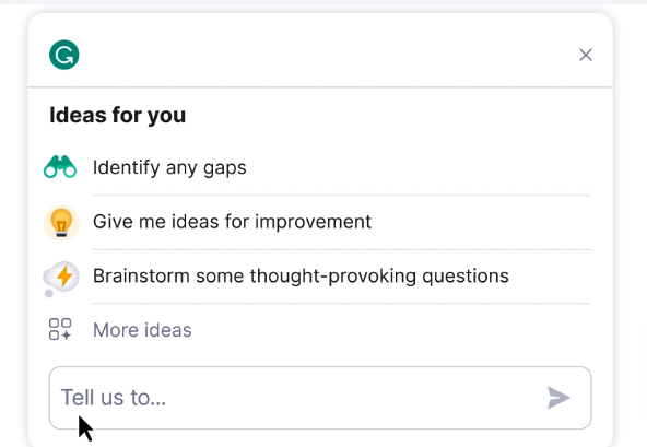 Grammarly AI Features