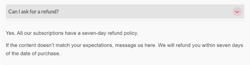 CXL Refund Policy 