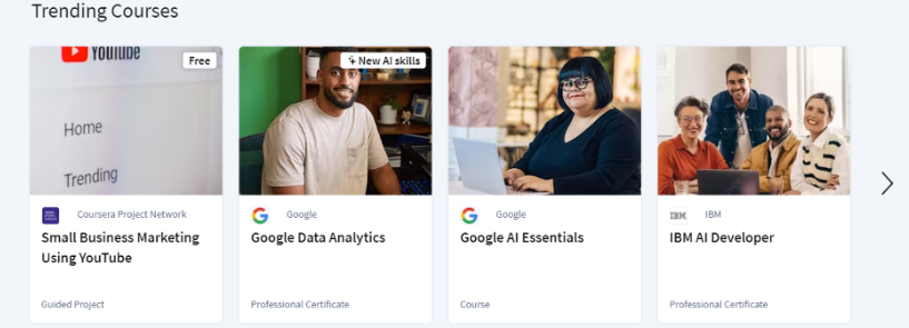 Coursera Trending Courses 
