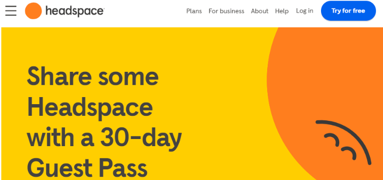 Headspace 30 Day Guest Pass