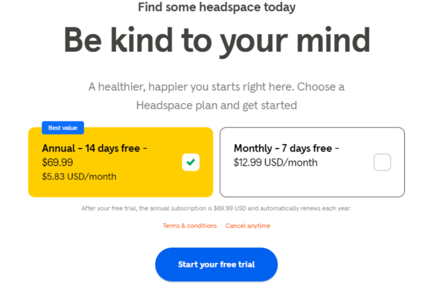 Headspace Discount 