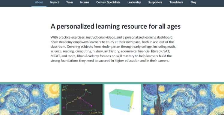 Khan Academy Learning Features