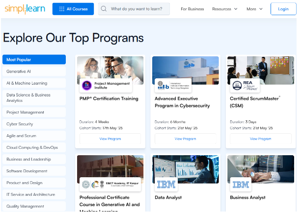Simplilearn Courses