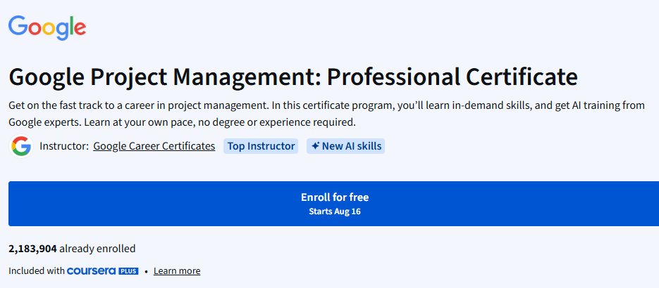Google Project Management