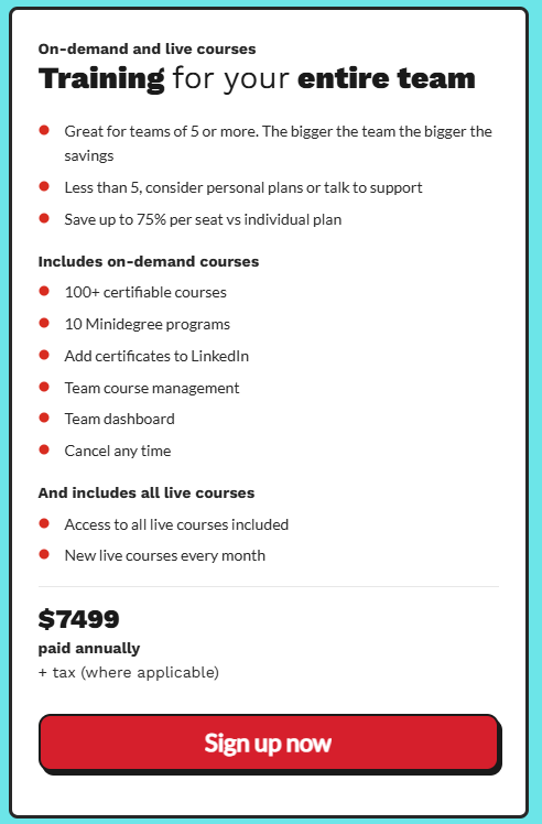 Team Plan Savings (75% Off) Team Plan Savings (75% Off)